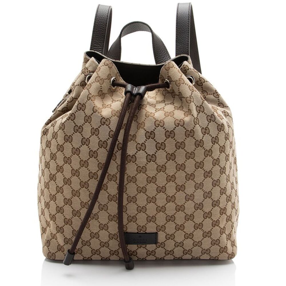 Gucci GG Canvas Drawstring Backpack